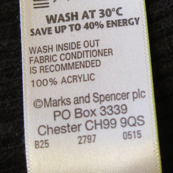 BLACK RIBBED EDGE TO EDGE CARDIGAN - Picture 14 of 14